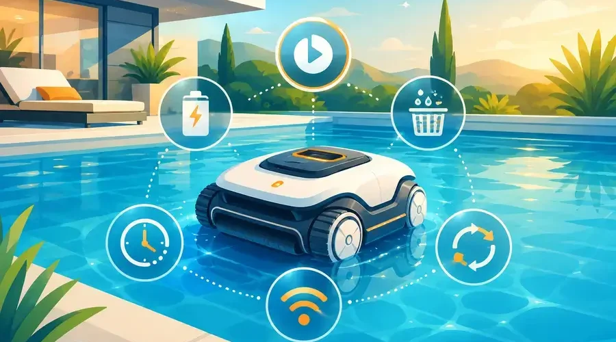 bannière article première fois utilisation robot piscine sans fil 2026